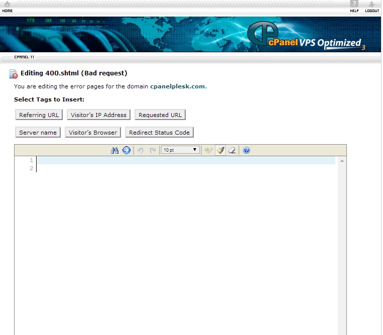 How To Create Custom Error Pages CPanel Plesk