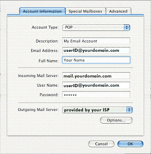 create a new mac email account