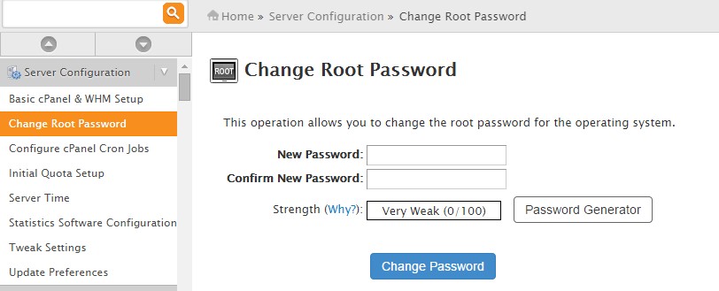 how-to-change-root-password-for-cpanel-server-cpanel-plesk