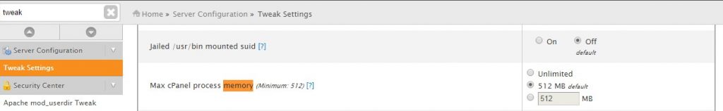 CPanel Internal Server Error Open3 Fork Failed Cannot Allocate Memory At Cpsrvd ssl CPanel Plesk