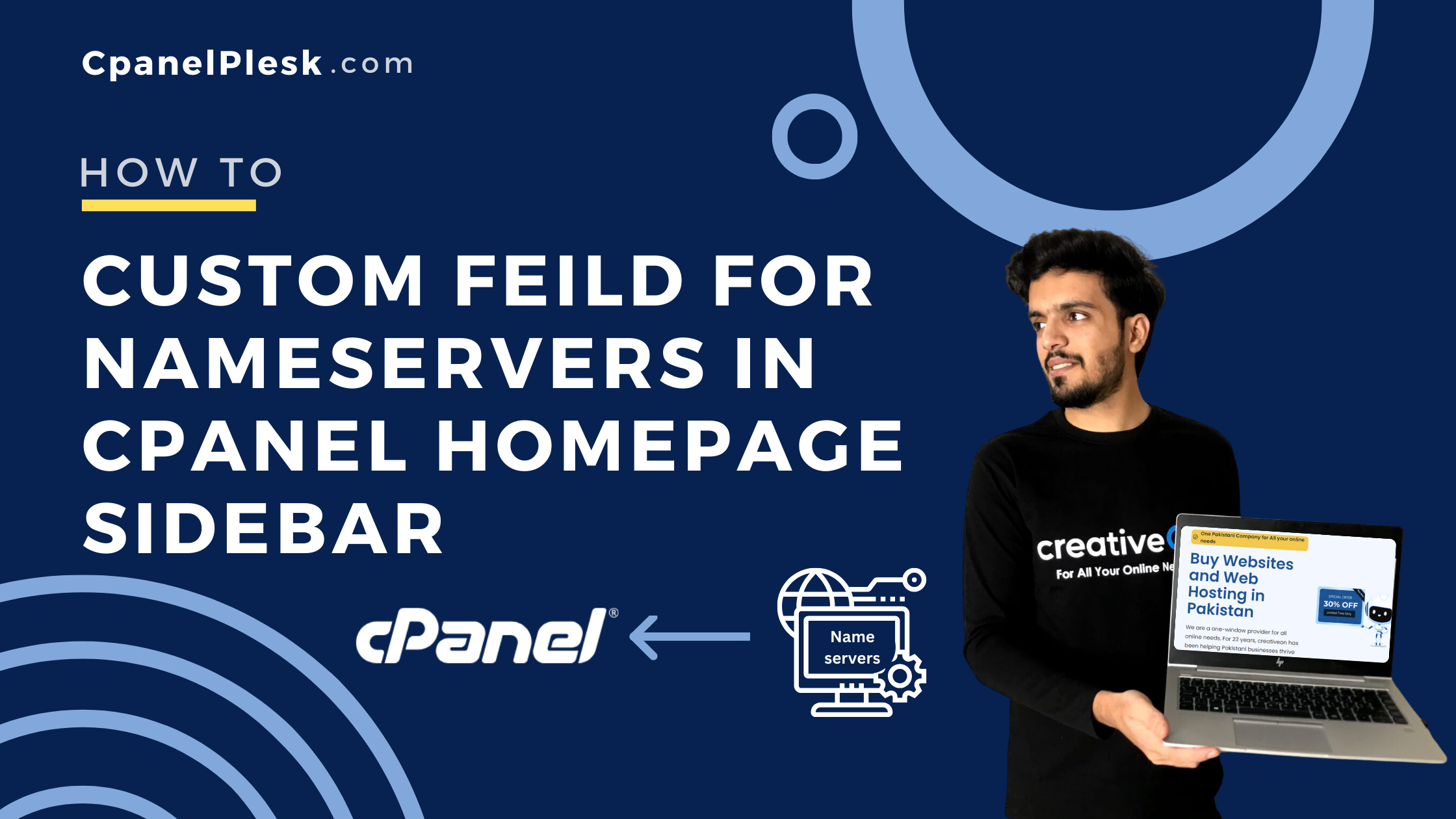 Custom Feild for Nameservers in cpanel Homepage Sidebar